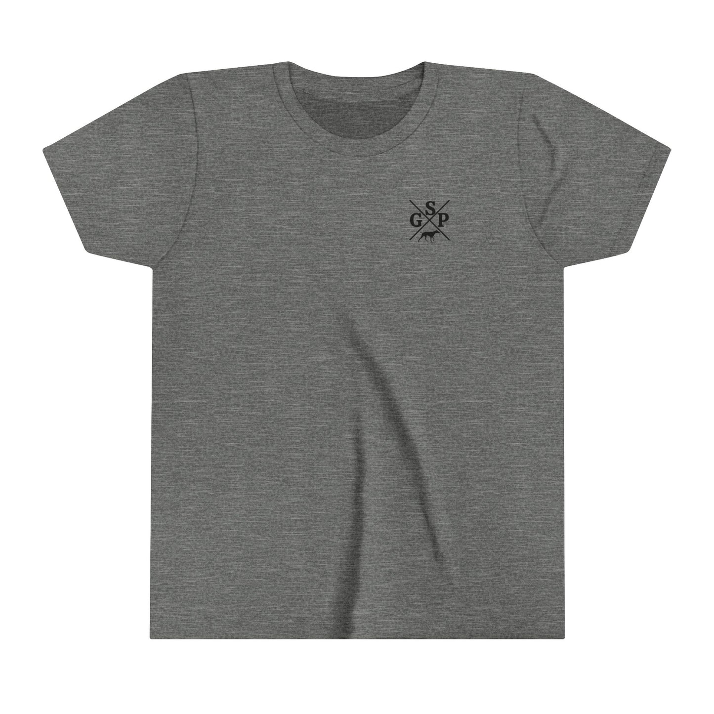 GSP Youht T Shirt | Cross Shirt | GSP X | German Shorthaired Pointer T shirt | Upland Hunting Shirt | GSP Pointing | Hunting Shirt | Bird Hunting