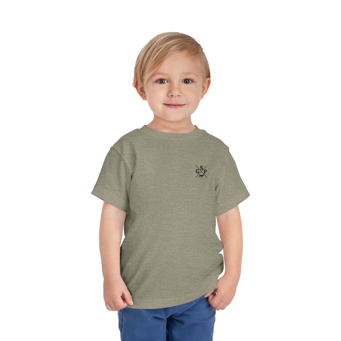 GSP Toddler T Shirt | Cross Shirt | GSP X | German Shorthaired Pointer T shirt | Upland Hunting Shirt | GSP Pointing | Hunting Shirt | Bird Hunting