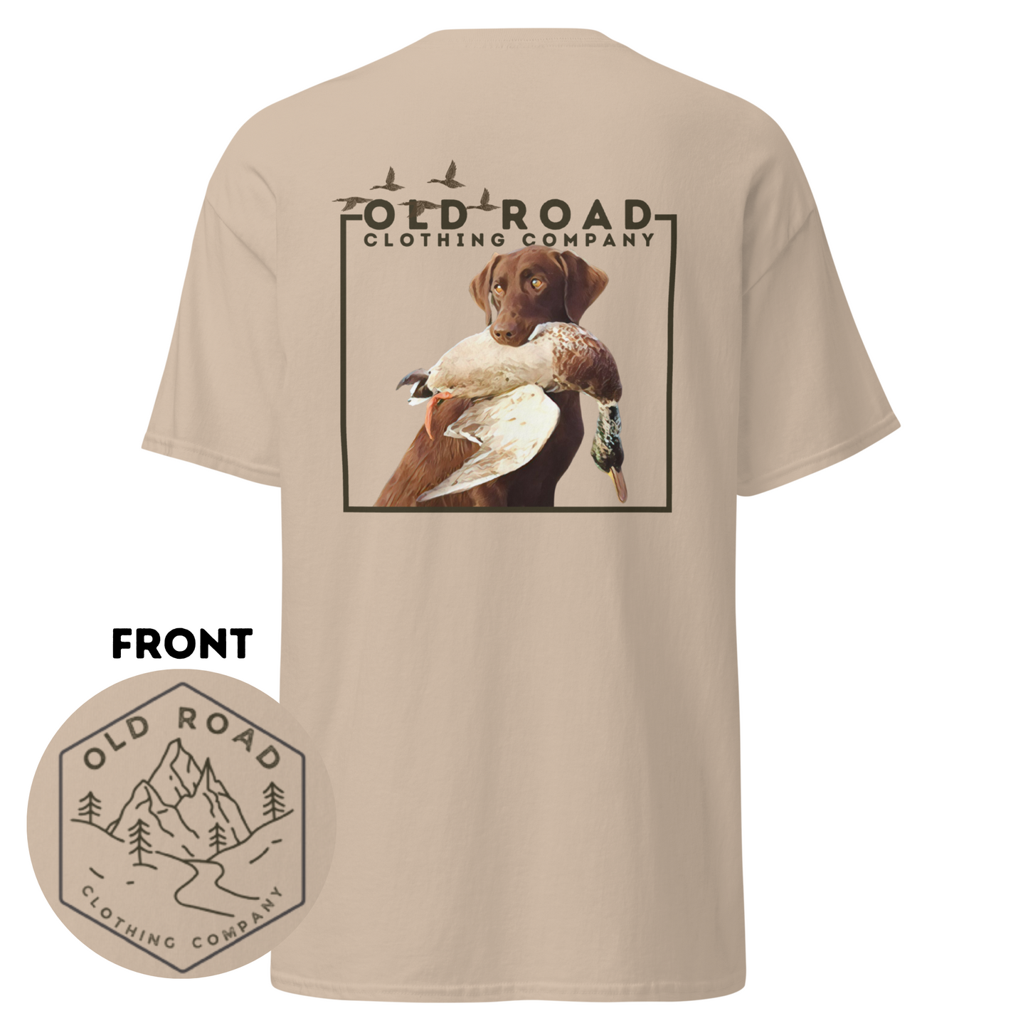 Labrador Retriever Duck Hunting T Shirt | Lab Retrieving Duck | Duck Hunting | Hunting Dog Shirt | Chocolate Lab | Waterfowl Shirt