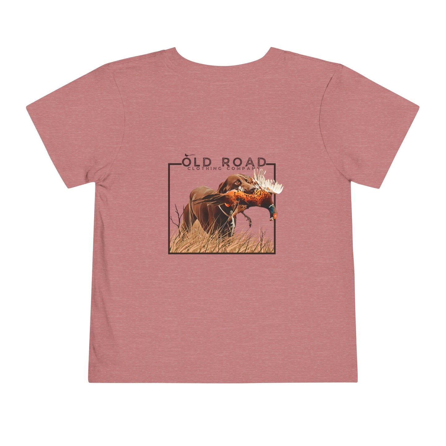 Toddler Labrador Retriever Pheasant Hunting T Shirt | Lab Retrieving Pheasant | Duck Hunting | Hunting Dog Shirt | Chocolate Lab | Upland Hunting