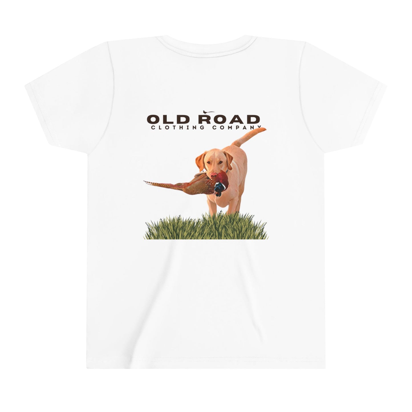 Labrador Retriever Youth T Shirt | Pheasant Hunting | Yellow Lab | Working Labrador Dog | Hunting Dog | Lab and Pheasants | Bird Hunting T Shirt