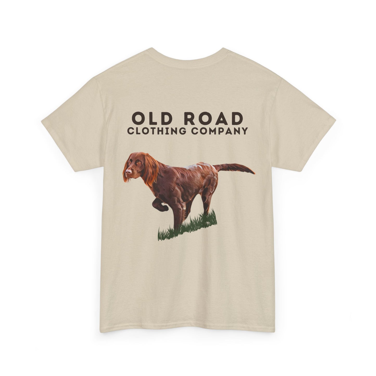 Brittany Dog Pointing | Working Brittany Spaniel Dog T Shirt | Pheasant Hunting T Shirt | Upland Hunting T Shirt | Mens Hunting T Shirt | Bird Hunting T Shirt