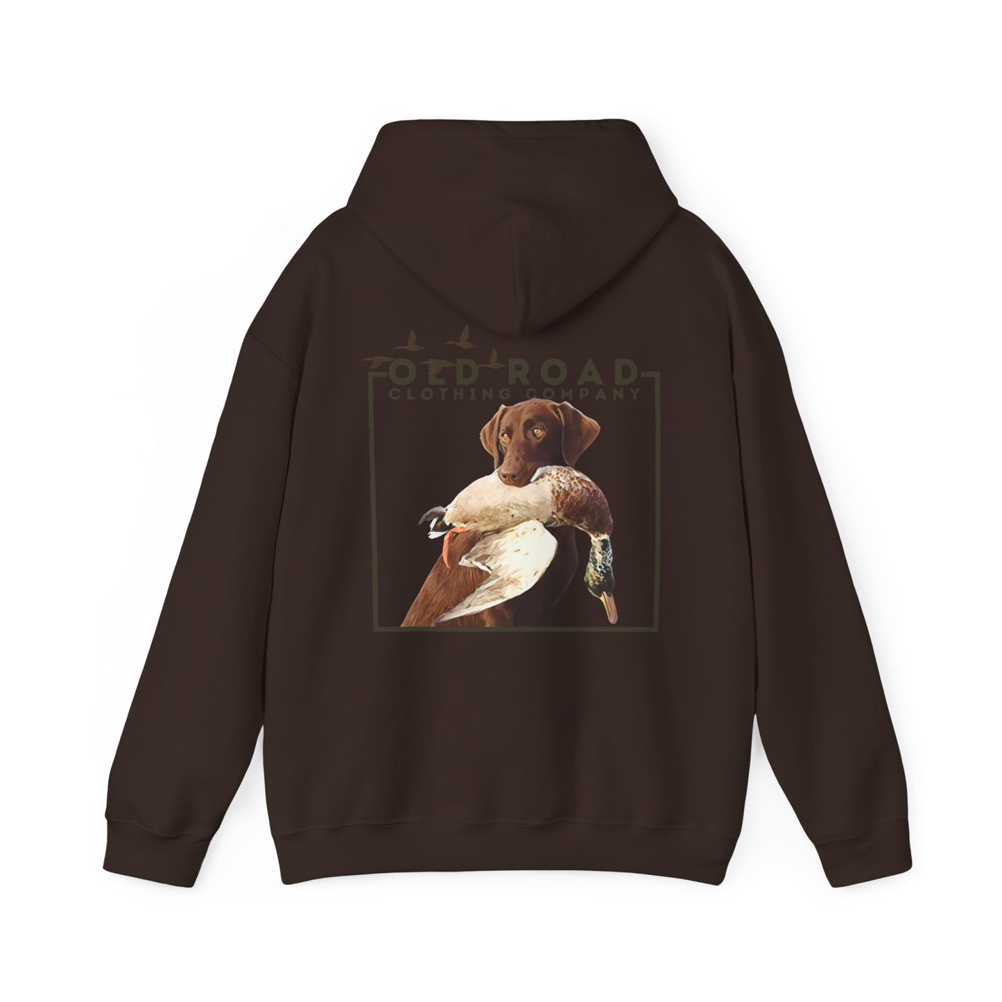 Labrador Retriever Duck Hunting Hoodie | Lab Retrieving Duck | Duck Hunting | Hunting Dog Shirt | Chocolate Lab | Waterfowl Shirt |
