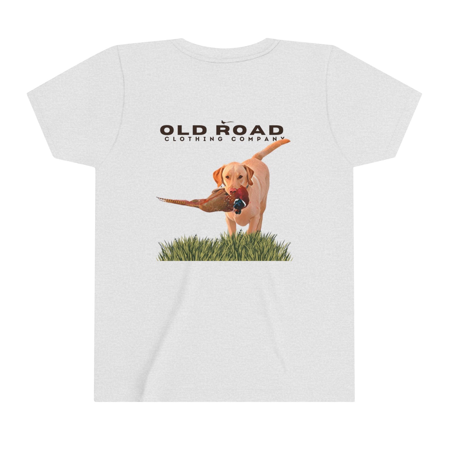 Labrador Retriever Youth T Shirt | Pheasant Hunting | Yellow Lab | Working Labrador Dog | Hunting Dog | Lab and Pheasants | Bird Hunting T Shirt