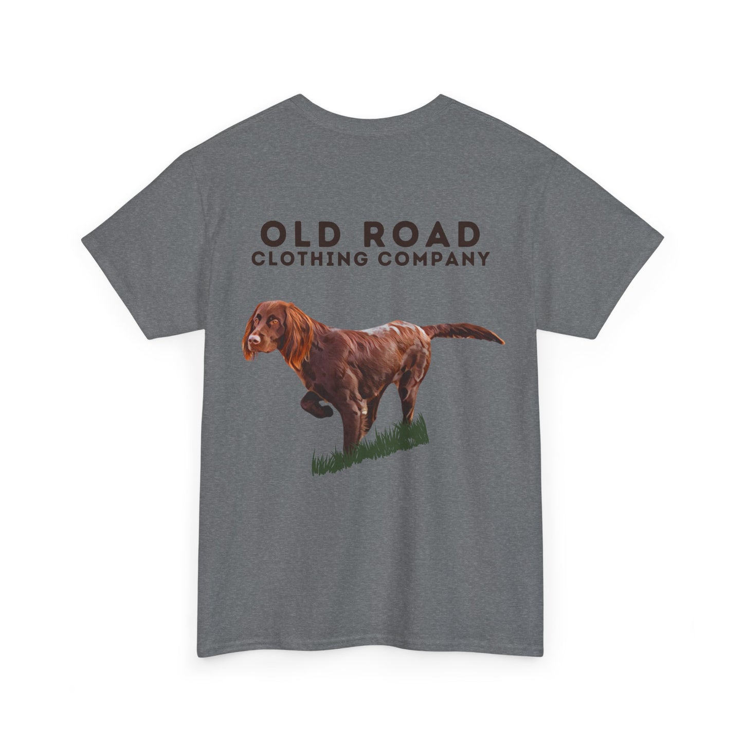 Brittany Dog Pointing | Working Brittany Spaniel Dog T Shirt | Pheasant Hunting T Shirt | Upland Hunting T Shirt | Mens Hunting T Shirt | Bird Hunting T Shirt