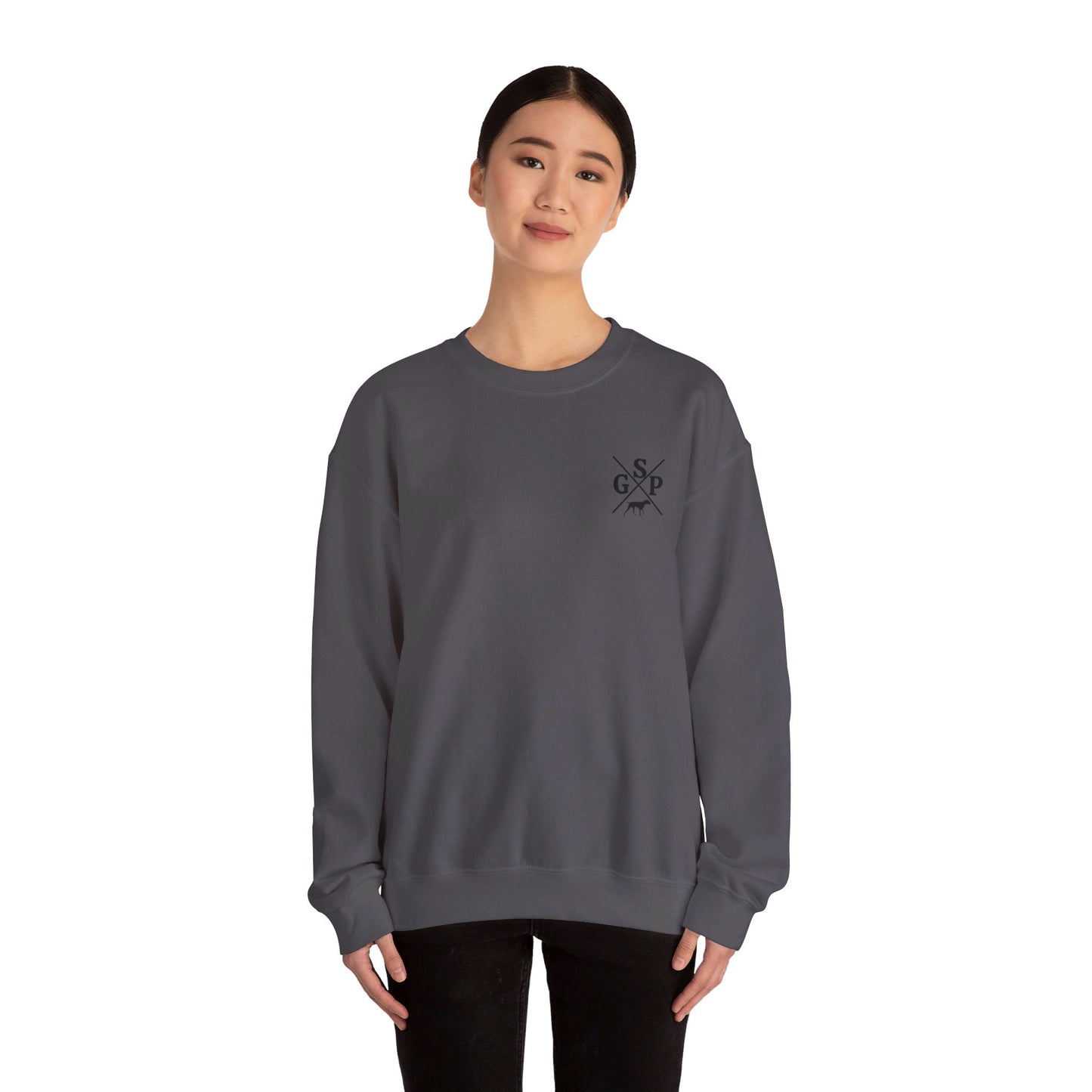 GSP Crewneck | Cross Shirt | GSP X | German Shorthaired Pointer T shirt | Upland Hunting Shirt | GSP Pointing | Hunting Shirt | Bird Hunting