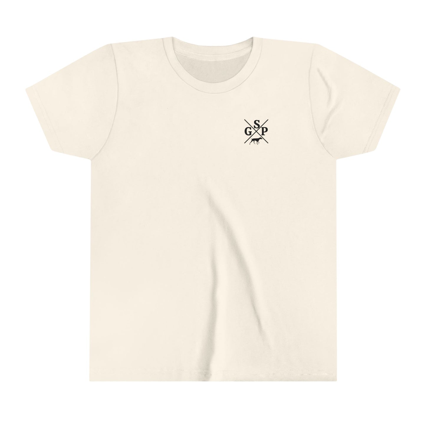 GSP Youht T Shirt | Cross Shirt | GSP X | German Shorthaired Pointer T shirt | Upland Hunting Shirt | GSP Pointing | Hunting Shirt | Bird Hunting
