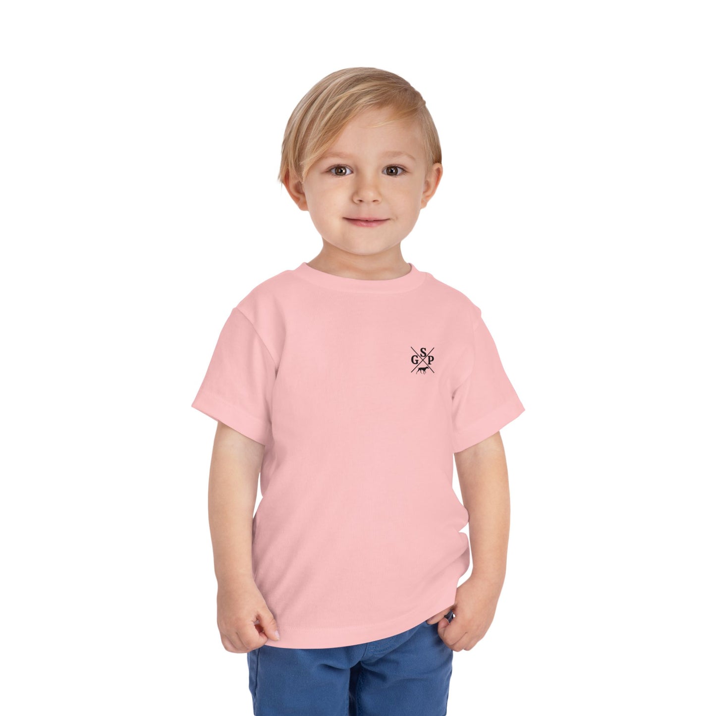 GSP Toddler T Shirt | Cross Shirt | GSP X | German Shorthaired Pointer T shirt | Upland Hunting Shirt | GSP Pointing | Hunting Shirt | Bird Hunting