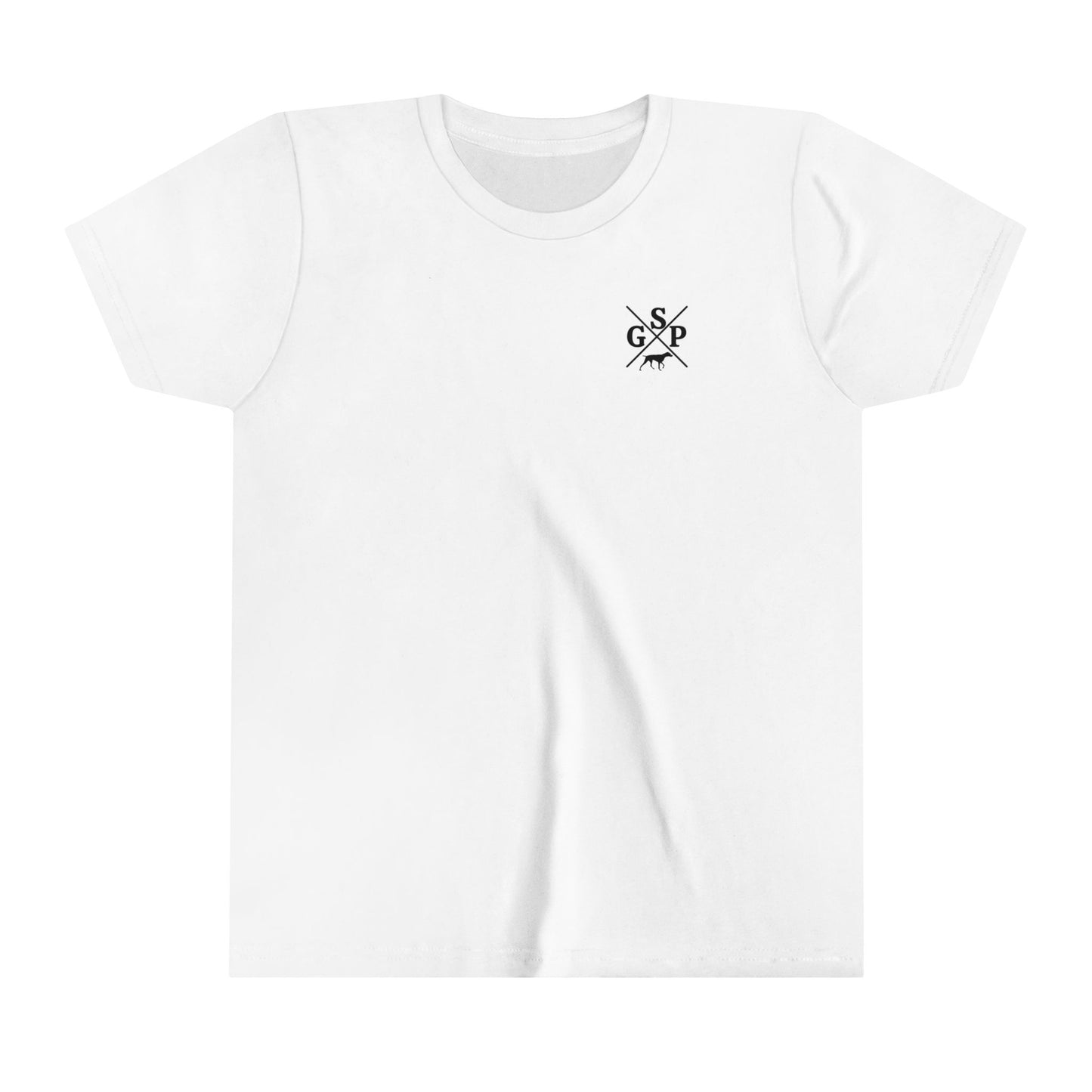 GSP Youht T Shirt | Cross Shirt | GSP X | German Shorthaired Pointer T shirt | Upland Hunting Shirt | GSP Pointing | Hunting Shirt | Bird Hunting
