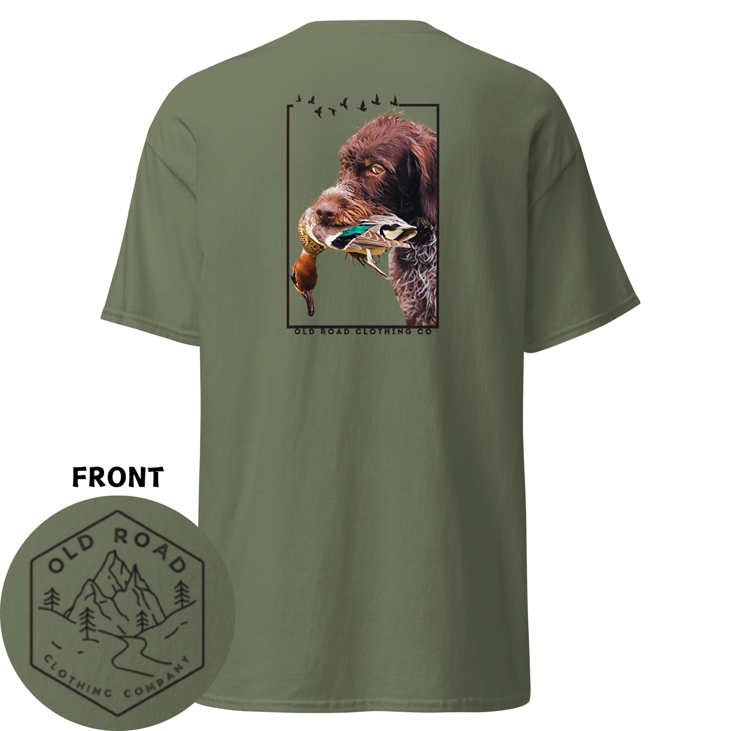German Wirehaired Pointer T Shirt | GWP T Shirt | Duck Hunting T Shirt | Waterfowl T Shirt | Bird Hunting T Shirt | Hunting Dogs |