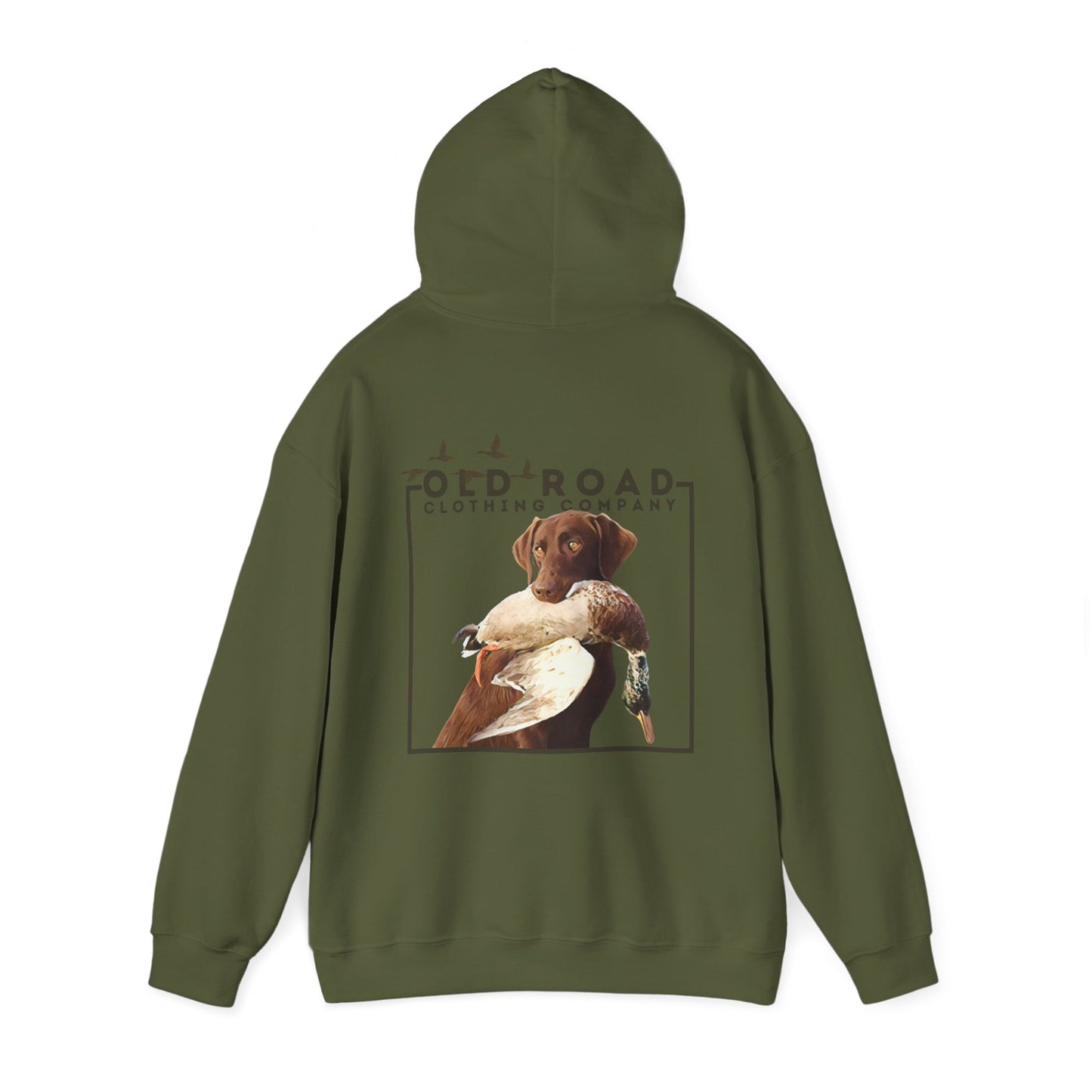 Labrador Retriever Duck Hunting Hoodie | Lab Retrieving Duck | Duck Hunting | Hunting Dog Shirt | Chocolate Lab | Waterfowl Shirt |