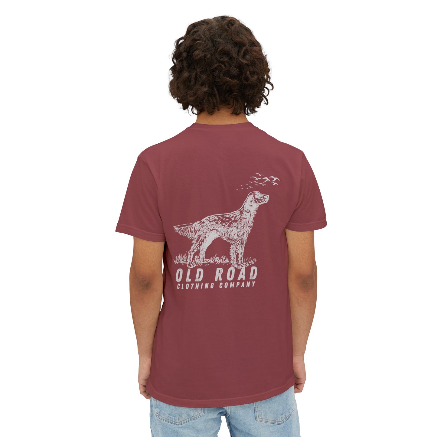 English Setter T Shirt | Comfort Colors Pocket T Shirt | English Setter Hunting Dog | Bird Hunting T Shirt | Upland Hunting T Shirt