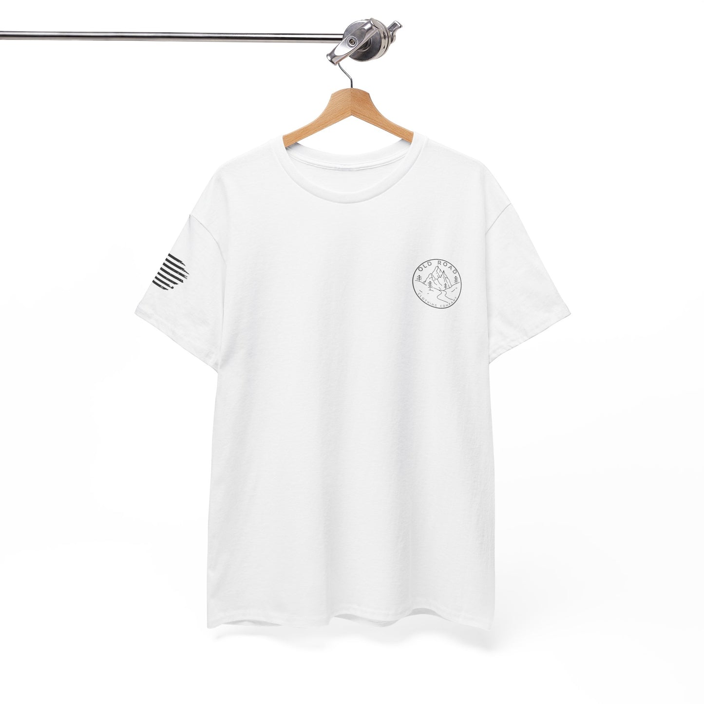 GSP T Shirt | Black and White American Flag | Bird Hunting Shirt | Flag T Shirt | German Shorthaired Pointer T Shirt | Upland Hunting Shirt