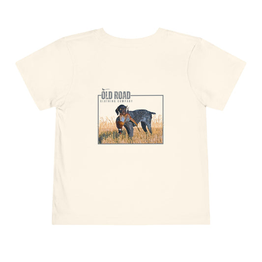 GSP Holding Pheasant Toddler T Shirt | Pheasant Hunting German Shorthaired Pointer | Pheasant Hunting Hoodie | Bird Hunting | Bird Dogs | Hunting Dog