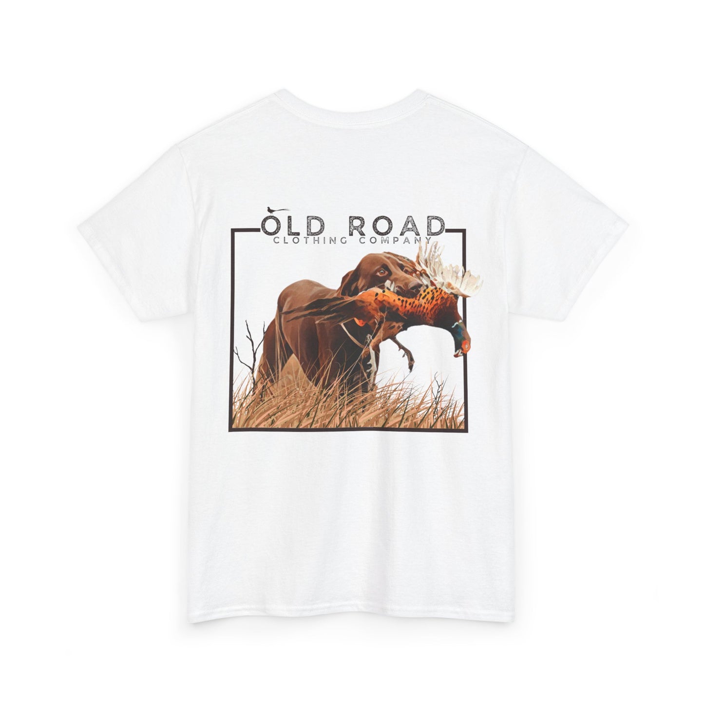 Labrador Retriever Pheasant Hunting T Shirt | Lab Retrieving Pheasant | Duck Hunting | Hunting Dog Shirt | Chocolate Lab | Upland Hunting