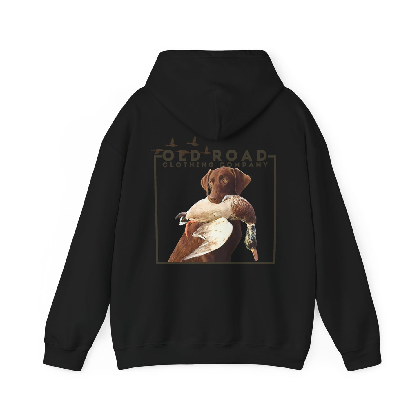 Labrador Retriever Duck Hunting Hoodie | Lab Retrieving Duck | Duck Hunting | Hunting Dog Shirt | Chocolate Lab | Waterfowl Shirt |