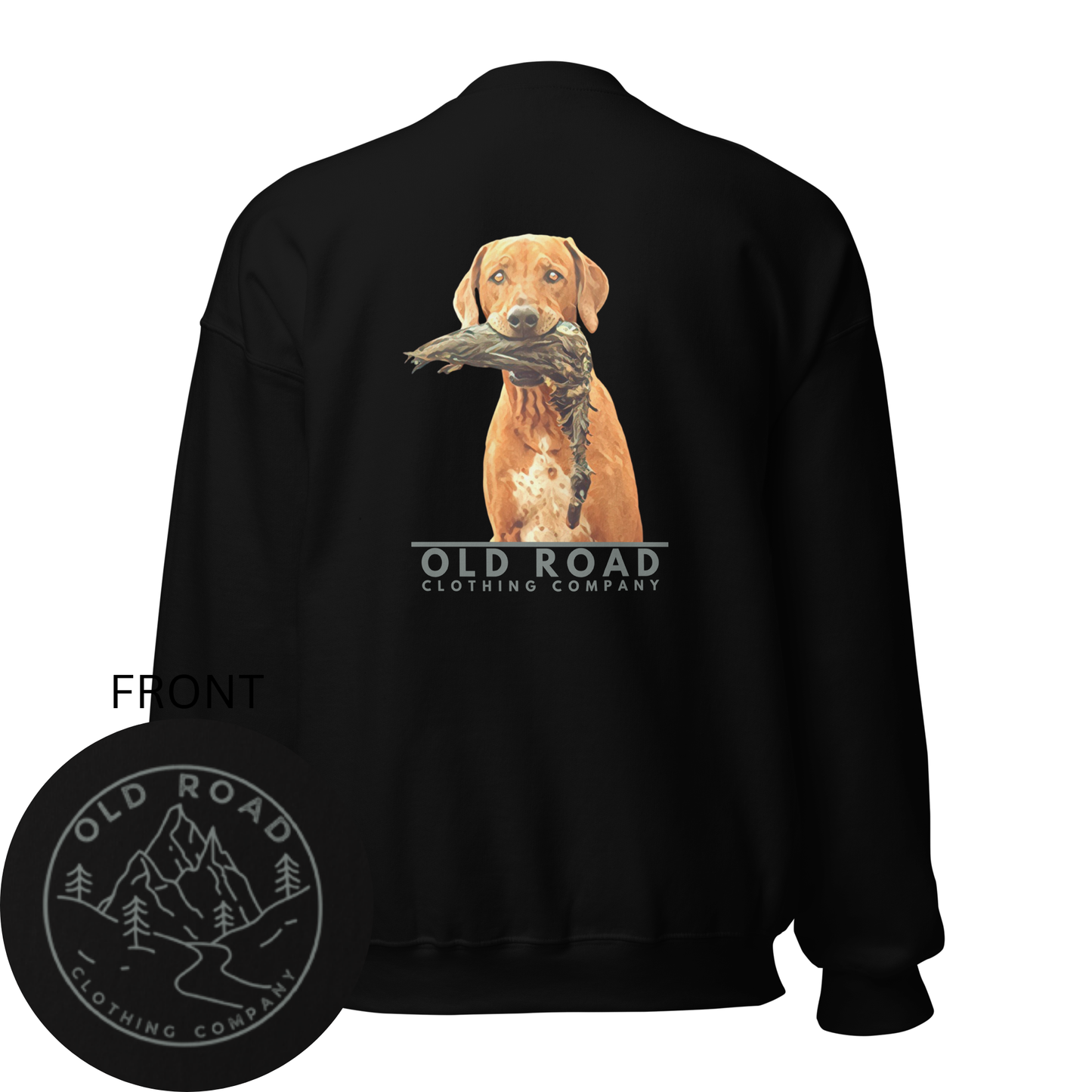 Crewneck Sweatshirt Vizsla Dog T Shirt | Hunting Dog T Shirt | Bird Dog T Shirt | Duck Hunting T Shirt | Working Dog T Shirt | Bird Hunting T Shirt
