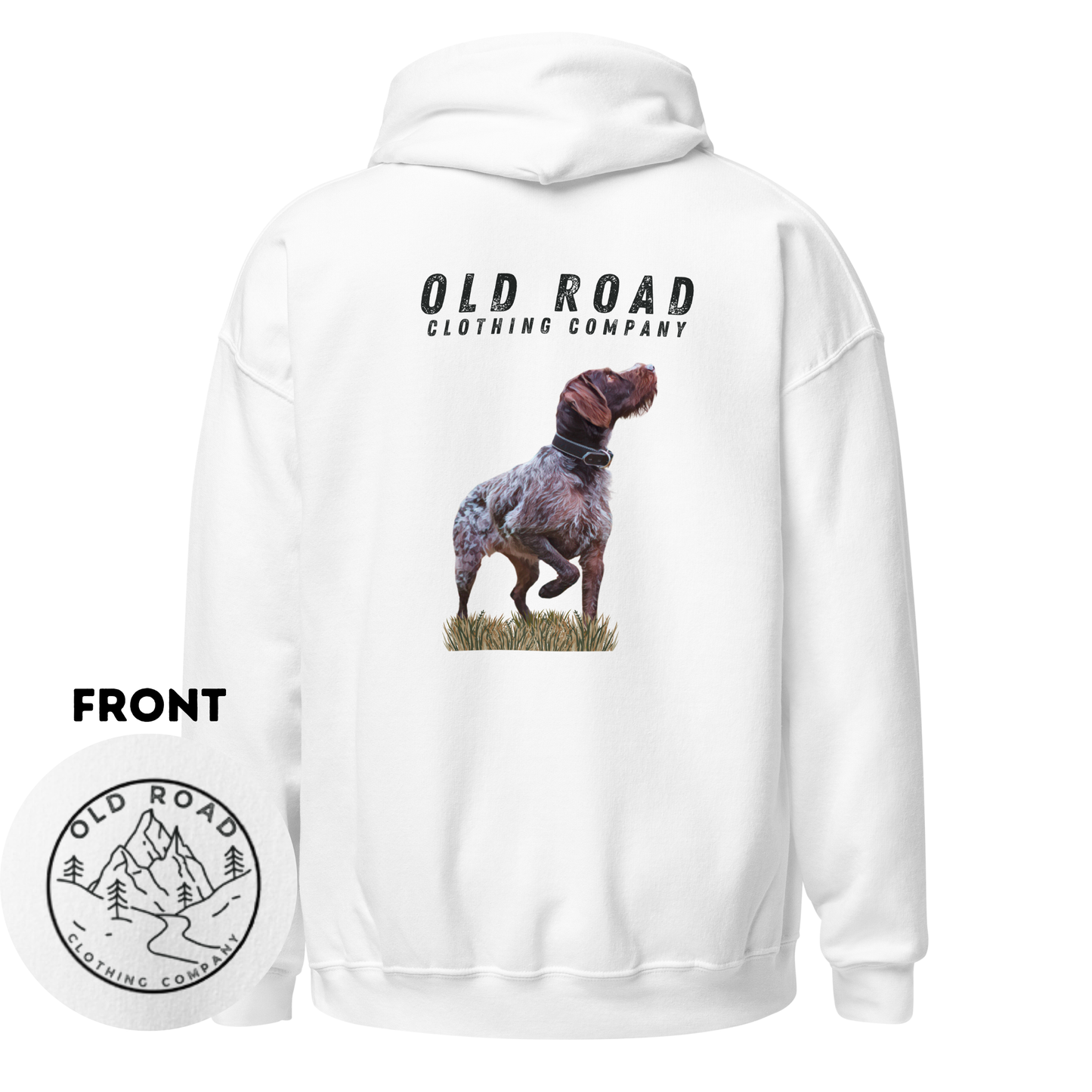 GWP Hoodie| German Wirehaired Pointer Crewneck | Duck Hunting Hoodie | Waterfowl Hoodie| Upland Hunting Hoodie | Pheasant Hunting Hoodie