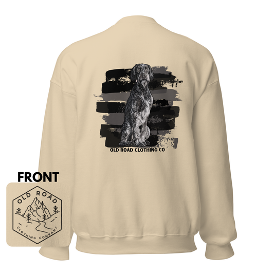 German Wirehaired Pointer Crewneck | Duck Hunting Sweatshirt | Waterfowl Hunting Crewneck | Bird Hunting Sweatshirt | GWP | Bird Dog crewneck