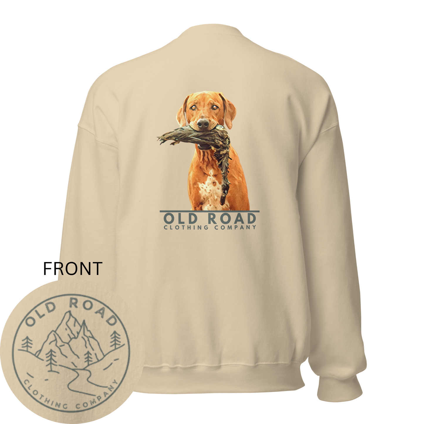 Crewneck Sweatshirt Vizsla Dog T Shirt | Hunting Dog T Shirt | Bird Dog T Shirt | Duck Hunting T Shirt | Working Dog T Shirt | Bird Hunting T Shirt