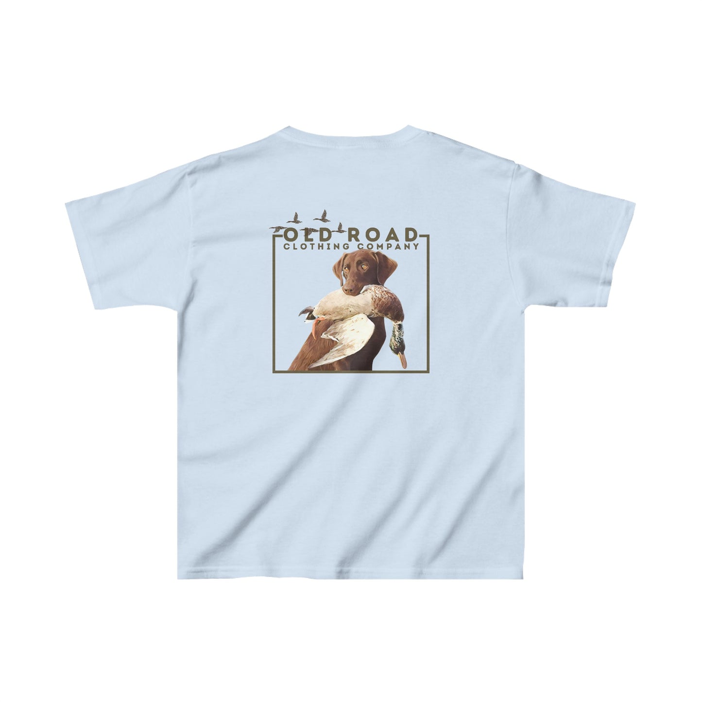Youth Labrador Retriever Duck Hunting T Shirt | Lab Retrieving Duck | Duck Hunting | Hunting Dog | Chocolate Lab | Fathers Day Matching Shirt