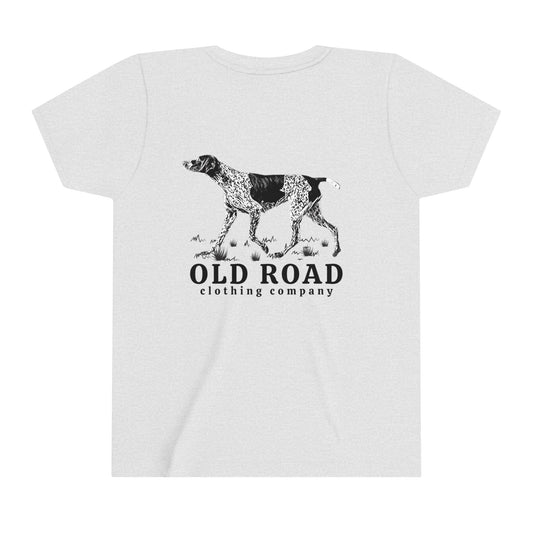 GSP Youht T Shirt | Cross Shirt | GSP X | German Shorthaired Pointer T shirt | Upland Hunting Shirt | GSP Pointing | Hunting Shirt | Bird Hunting